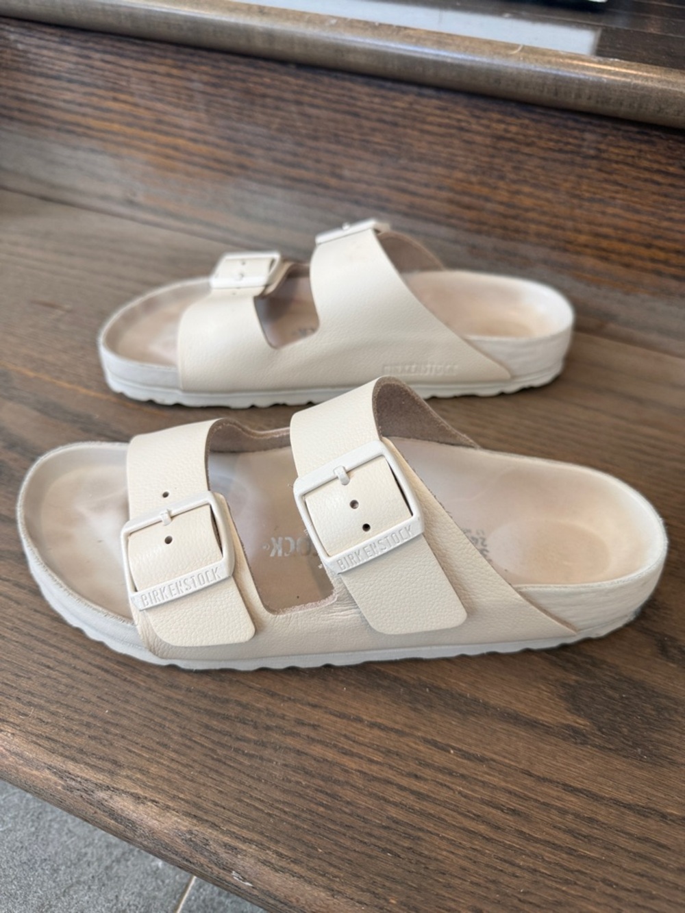 Birkenstock Arizona Sandals in Off-White